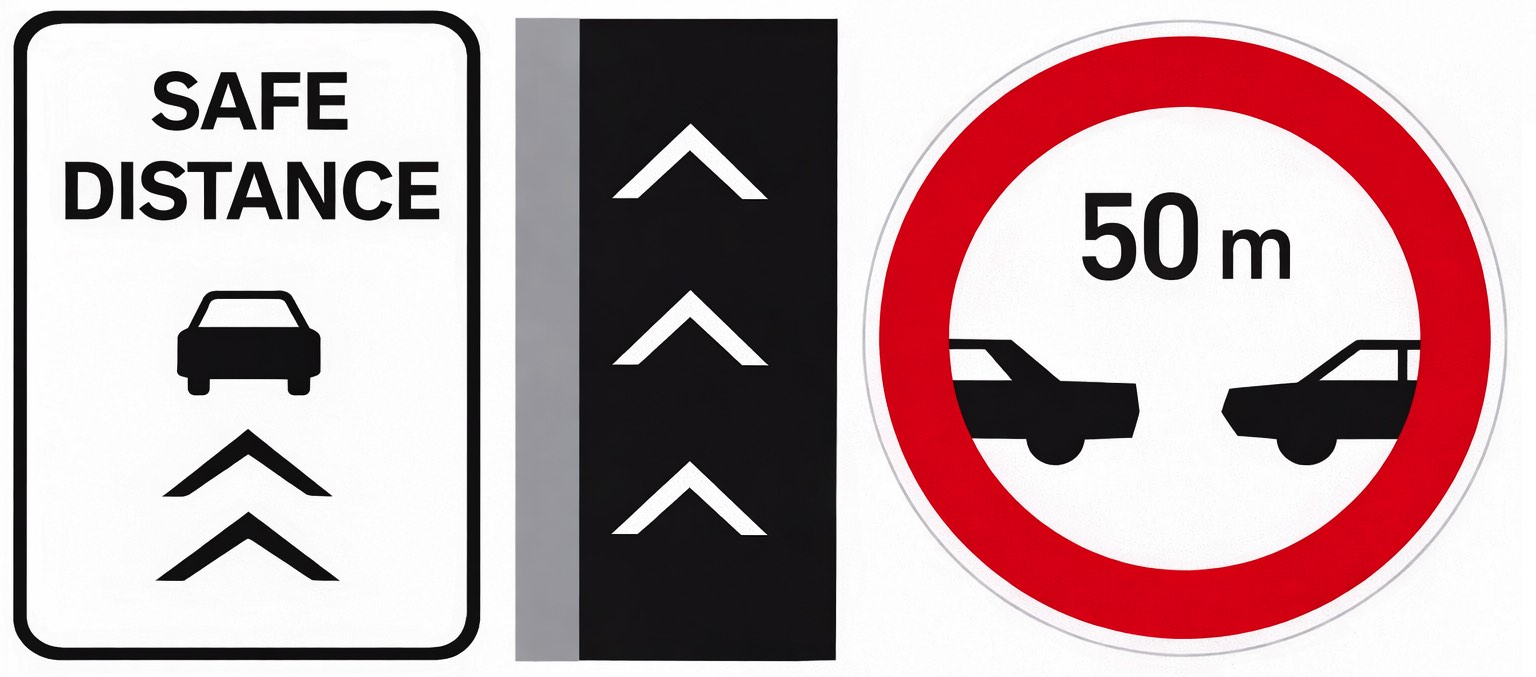 Safe distance diagram explanation